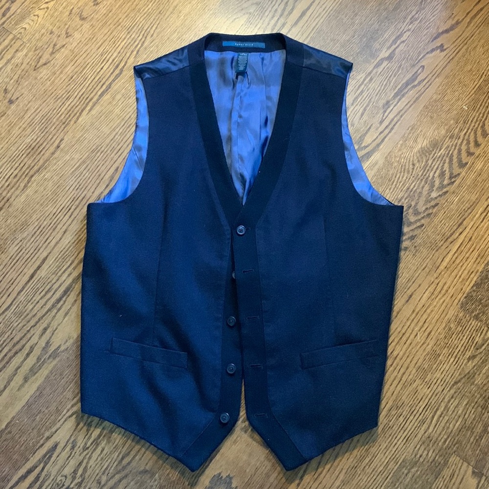 Perry Ellis Black Vest